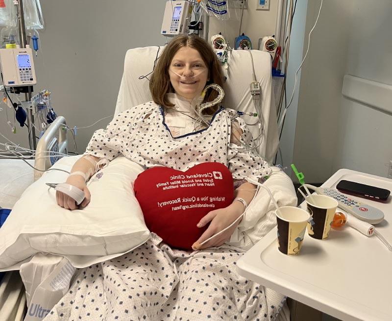 Katherine Herrmann recovering from her heart transplant in 2022. (Photo courtesy of Katherine Herrmann)